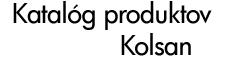 Katalóg produktov Kolsan
